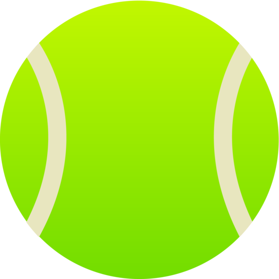 Tennis ball clipart no background