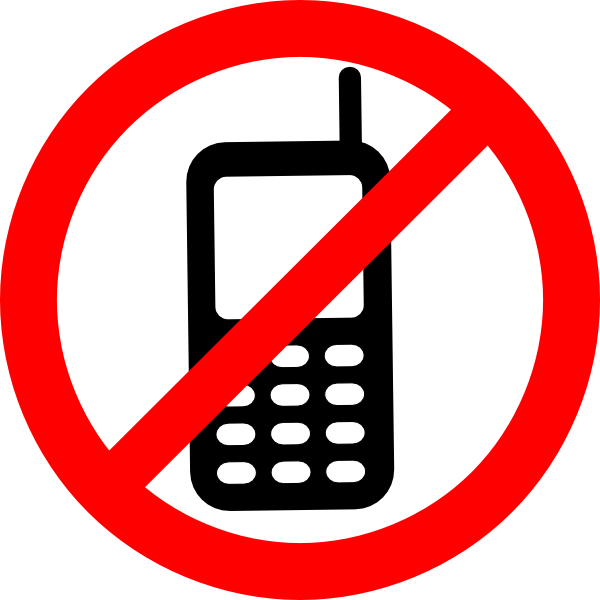 no mobile phone clipart - photo #13