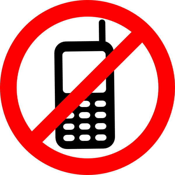 clipart no mobile phones - photo #43