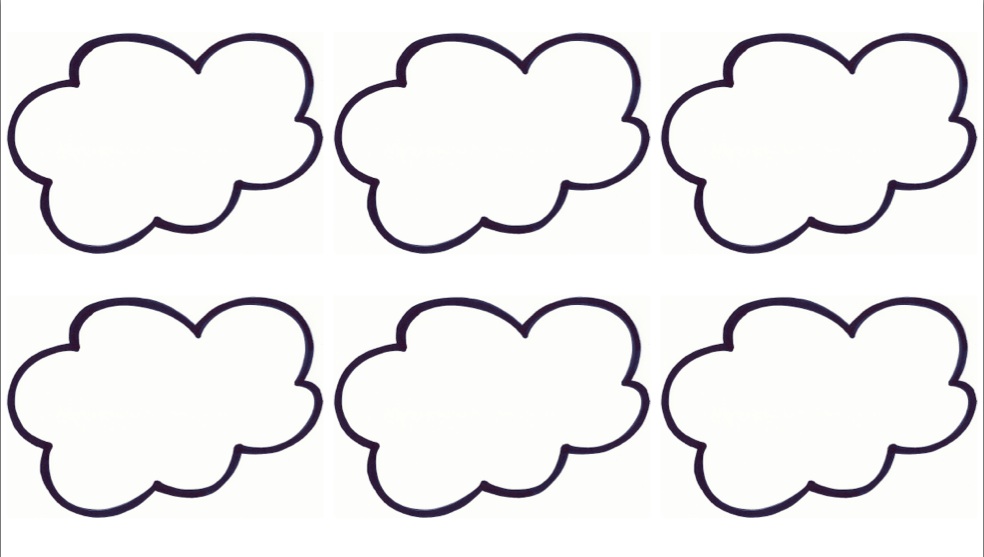 Best Photos of Cloud Writing Template - Shape Poem Writing Paper ...