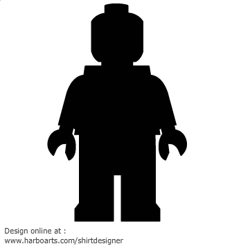 Download : Lego man silhouette - Vector Graphic