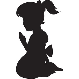 28+ Child Praying Silhouette Clipart