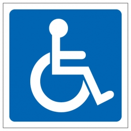 Wheelchair Logo Label