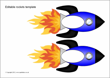 Editable rocket templates (SB8522) - SparkleBox
