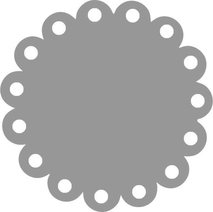 Scalloped Circle Clipart
