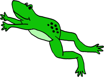 Clipart frog jumping