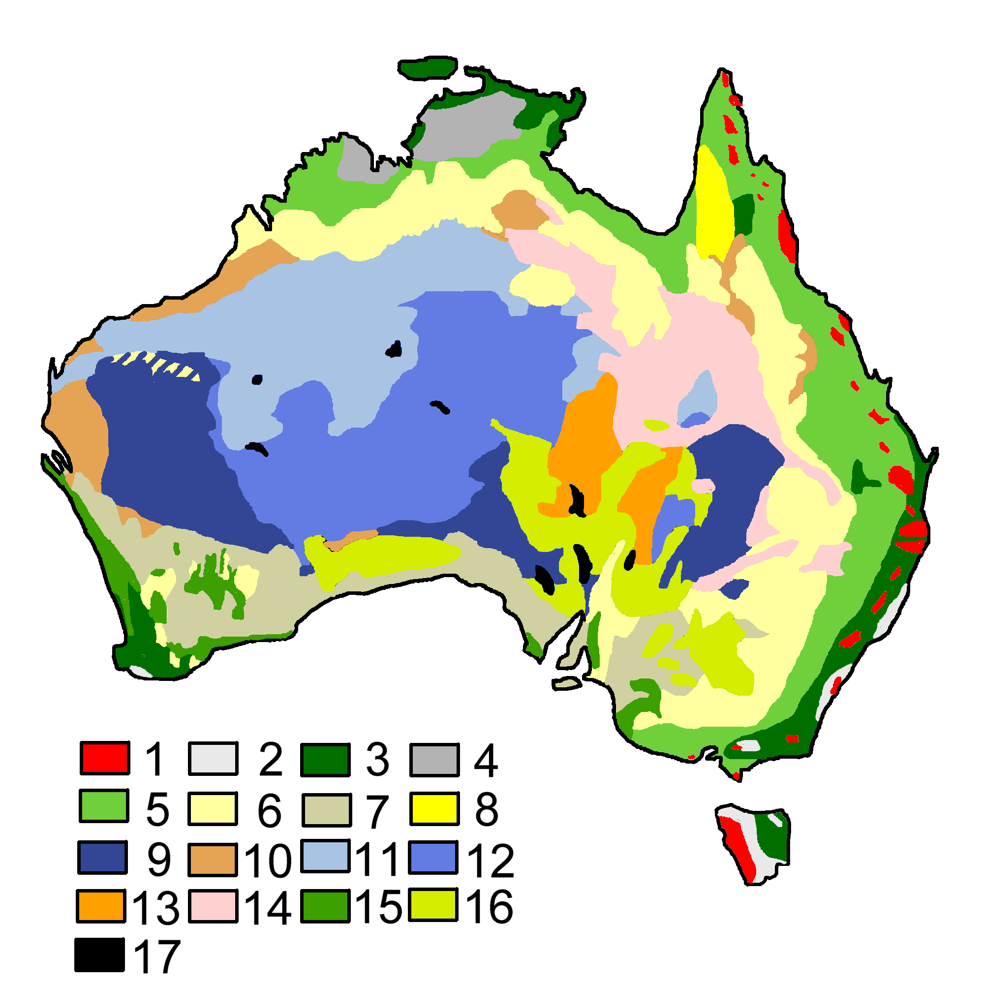 Physical Map Of Australia For Kids - ClipArt Best
