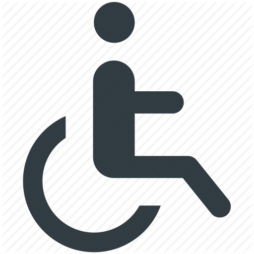Disability, disabled, disabled parking, handicap, paraplegic icon ...