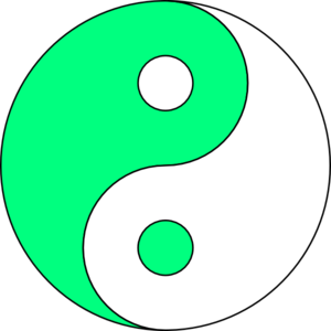Yin yang lime green white ying yang clip art at clker vector clip ...