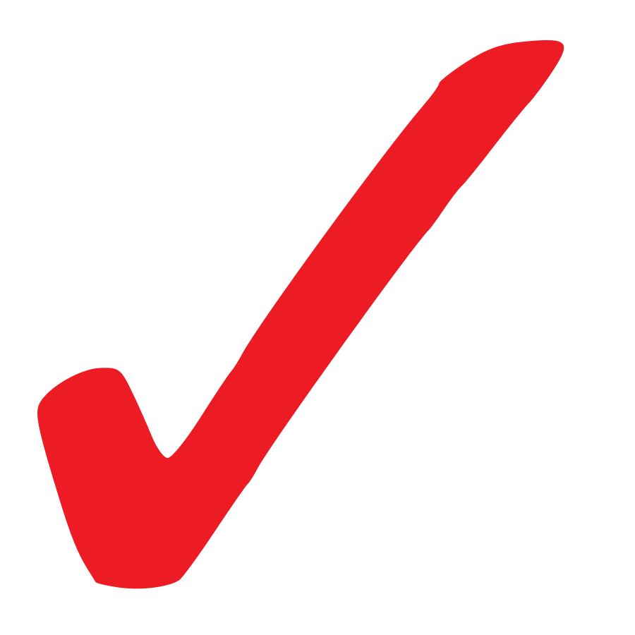 Red check mark clipart