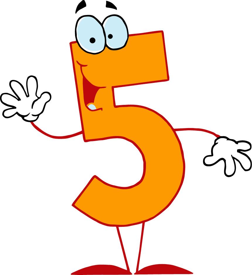 Cute number 1 clipart