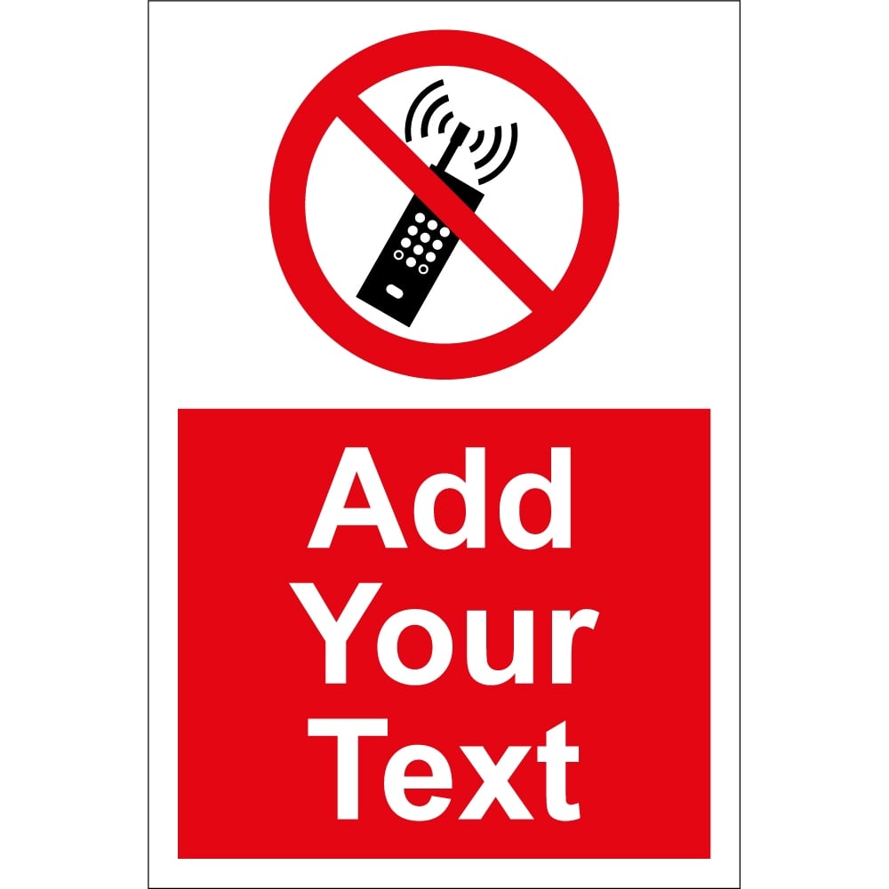 Custom No Mobile Phones Signs - from Key Signs UK
