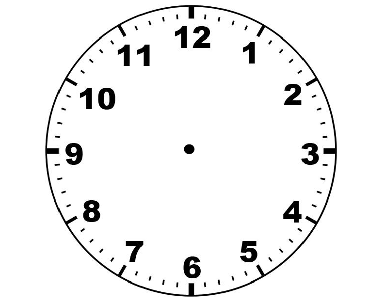 Clock Face With Hands ClipArt Best