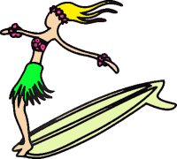 Surfer Girl Clip Art - ClipArt Best