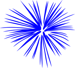 Blue Fireworks clip art - vector clip art online, royalty free ...