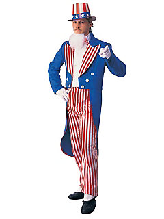 Adult Uncle Sam Costume | Cheap Historic/Patriotic Halloween ...