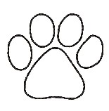 paw print outline - group picture, image by tag - keywordpictures ...