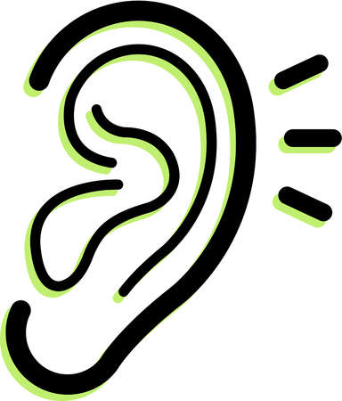 Stock Illustration - Illustration of an ear