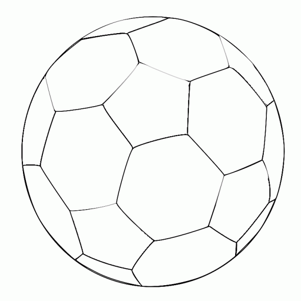 Soccer Ball Colouring Template - ClipArt Best