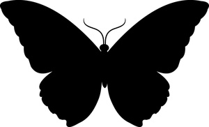 Butterfly Clipart Image - Silhouette of a Butterfly