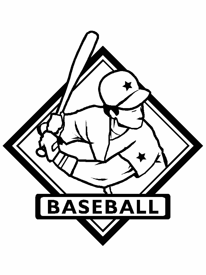 Printable Baseball 3 Sports Coloring Pages - Coloringpagebook.