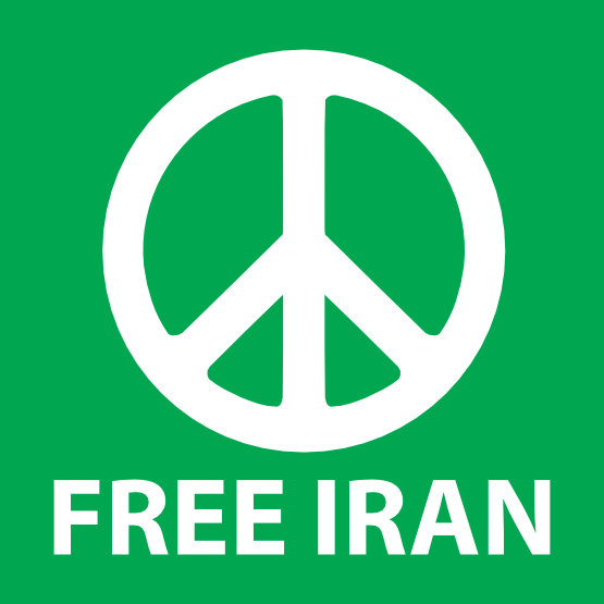 Free Iran Peace Symbol Sticker Cnd Logo peacesymbol.org Scalable ...