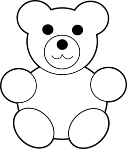Printable Teddy Bear clip art - vector clip art online, royalty ...
