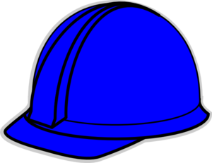 Blue Hard Hat Clip Art - vector clip art online ...