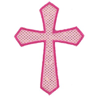 Pink Cross Iron-On Applique | Shop Hobby Lobby