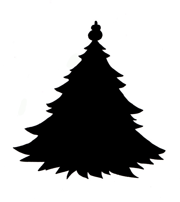 christmas-tree silhouette clip art - Seivo ...