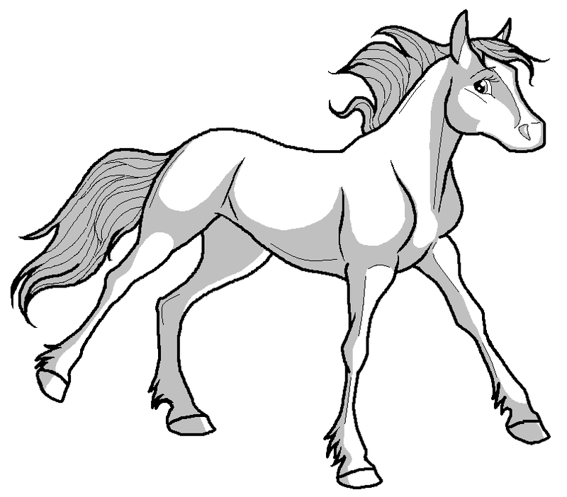 deviantART: More Like Horse couple Lineart PNG by