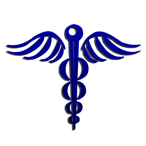 Blue caduceus medical symbol clipart image - ipharmd.net
