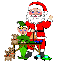 Christmas Clip Art - Santa With Elves - Mrs Claus With Elves