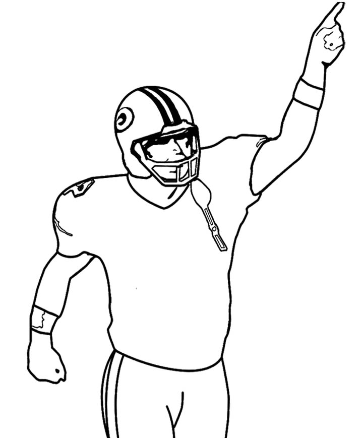 American Football Coloring Pages : NFL Football Player Number 7 ...