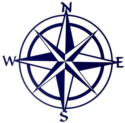 Compass Rose 20" Metal Wall Art - Home Decor, Accents ...