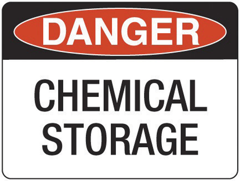 Danger Sign - Chemical Storage