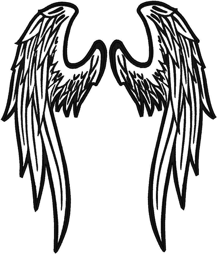 Custom Embroidered Reflective Angel Wings Patches 2