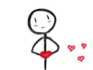 cute stick drawing