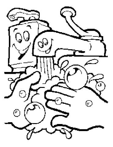 Hand Washing Coloring Pages And Resources