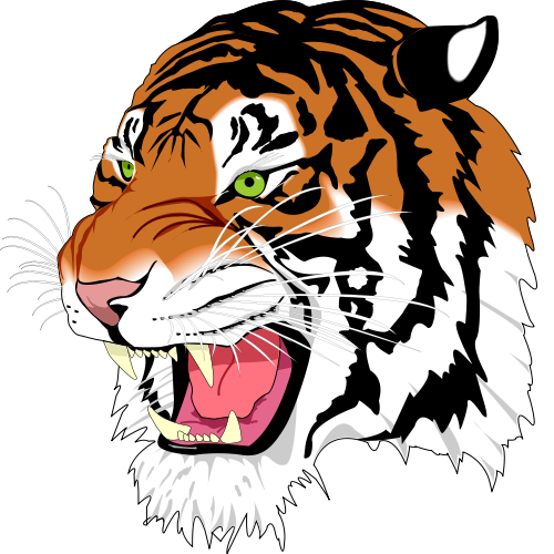 Clipart of tiger face