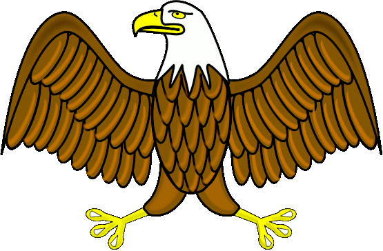 Eagle wings spread clipart