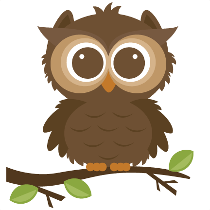 Cute woodland owl clipart