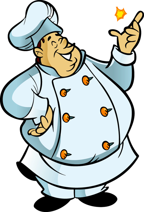 448 views Vector funny chef design graphic set 01 - Vector People free download