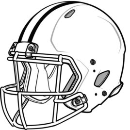 Coloring Pages College Football Helmets Coloring Everyday ...
