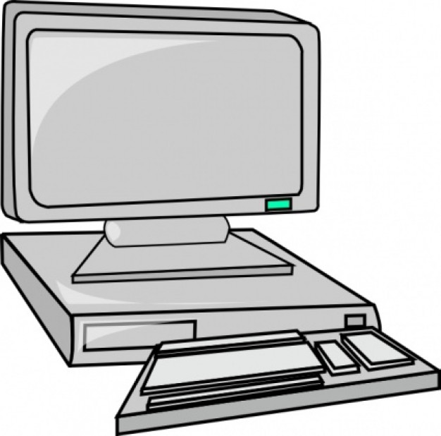 Desktop Computer clip art | Download free Vector