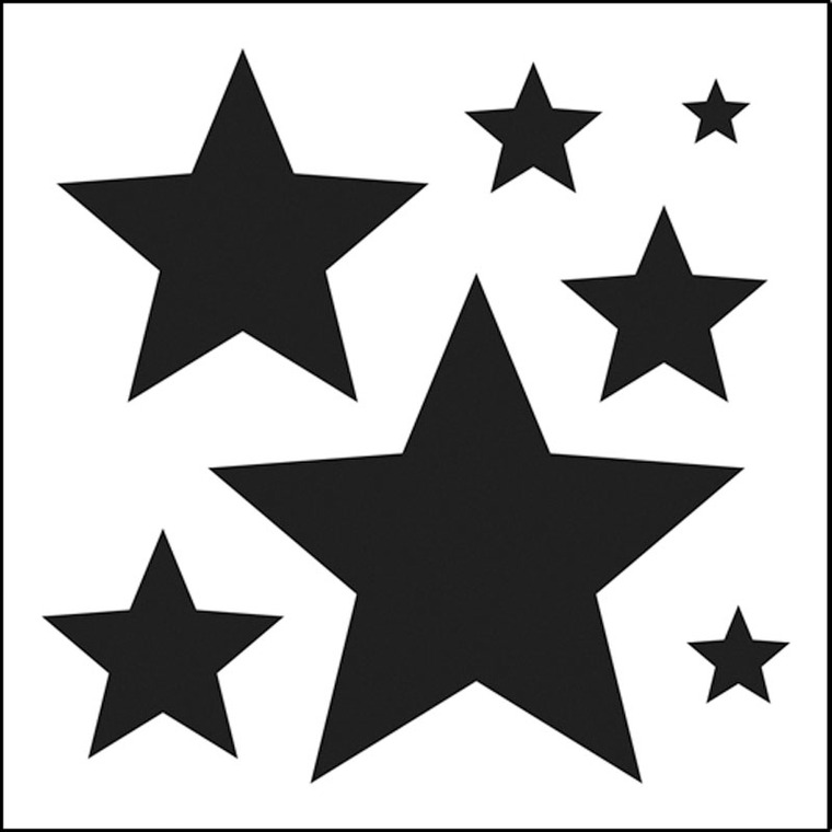 Stars Stencils Clipart - Free to use Clip Art Resource