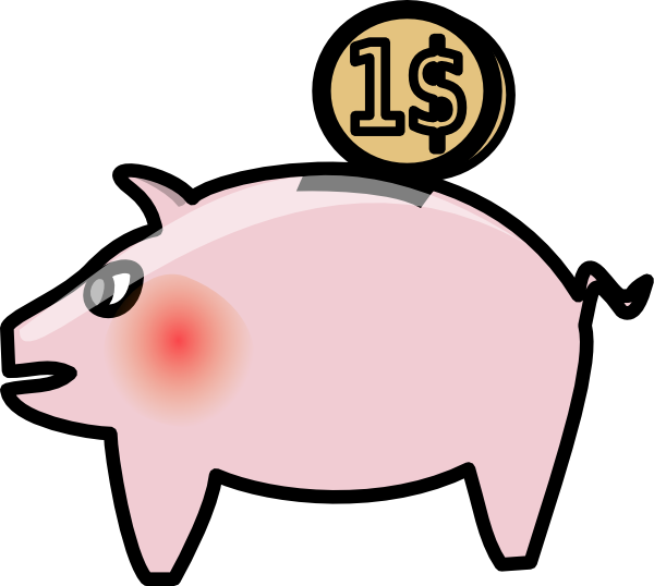 Piggybank Clip Art - vector clip art online, royalty ...