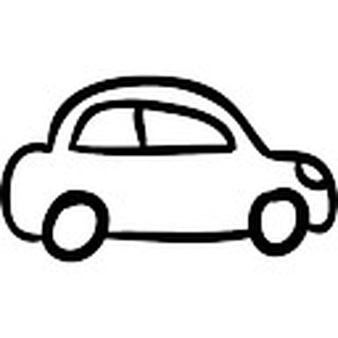 Car outline of modern design side view Icons | Free Download
