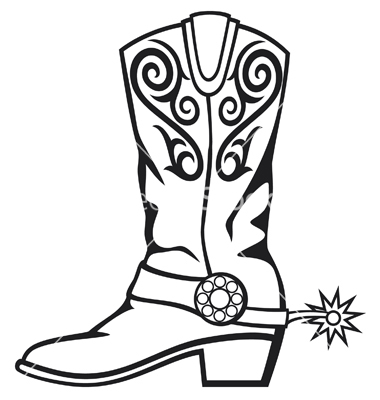 16 Cowboy Boot Clip Art Vector Images - Cartoon Cowboy Boots Clip ...
