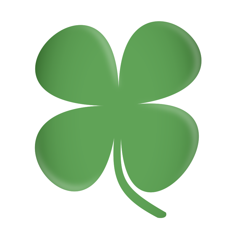 Four leaf clover clipart